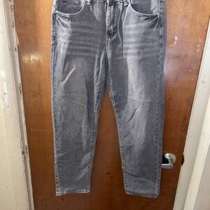 Classic Gray Men's Straight Jeans